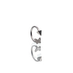Butterfly Tapered Titanium Horseshoe Ring - Butterfly Tapered Titanium Horseshoe Ring - 8 mm by CRUXJEWELRY