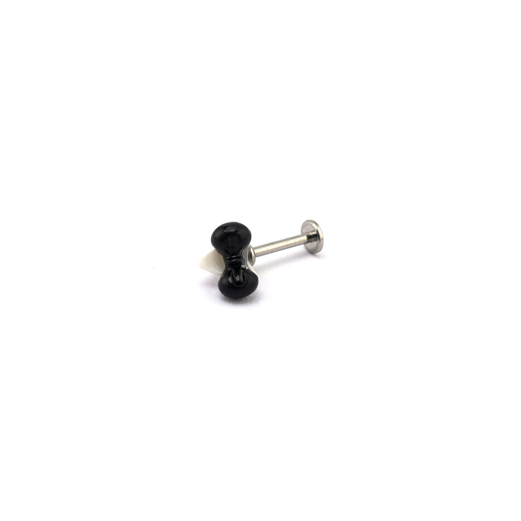 Paws & Purrs - Villain Hello Kitty Ear Stud - Paws & Purrs - Villain Hello Kitty Ear Stud - Bowkont / 6mm by CRUXJEWELRY