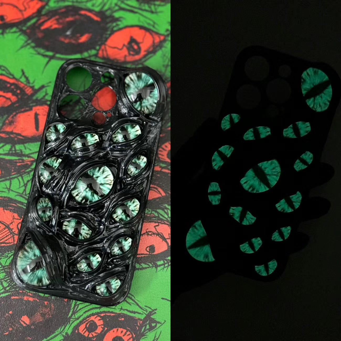 Eldritch Skin: The Watcher - 3D Cthulhu Eyeball Case(6 Glow Styles)