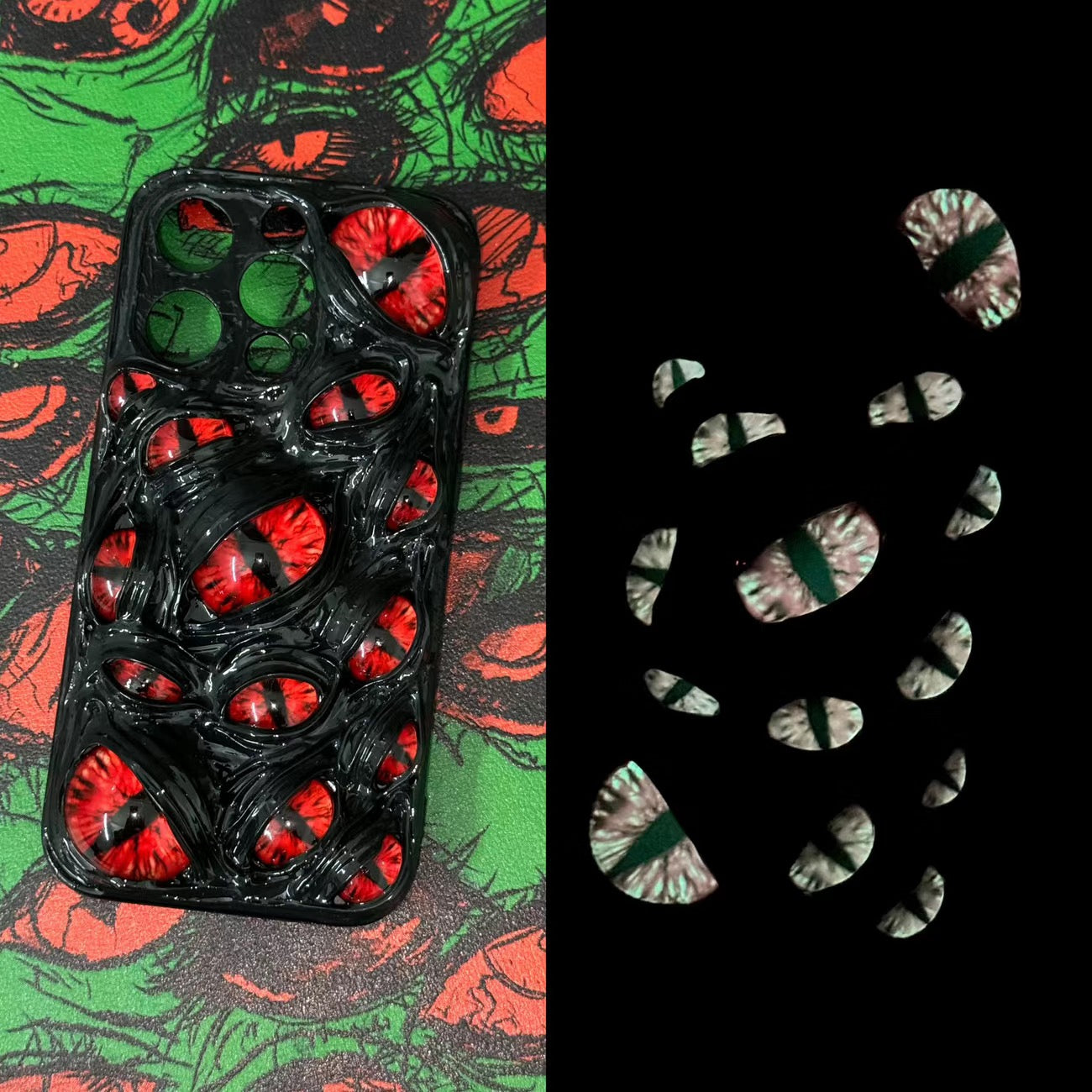 Eldritch Skin: The Watcher - 3D Cthulhu Eyeball Case(6 Glow Styles)