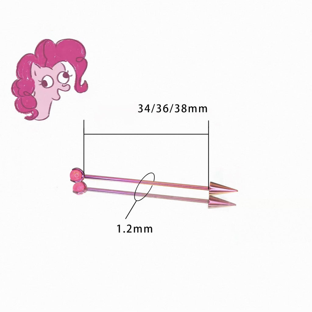 MLP Titanium Zirconia Industrial Barbell
