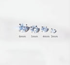 Titanium Brilliant CZ Statement Stud | Unique High-Sparkle Earring
