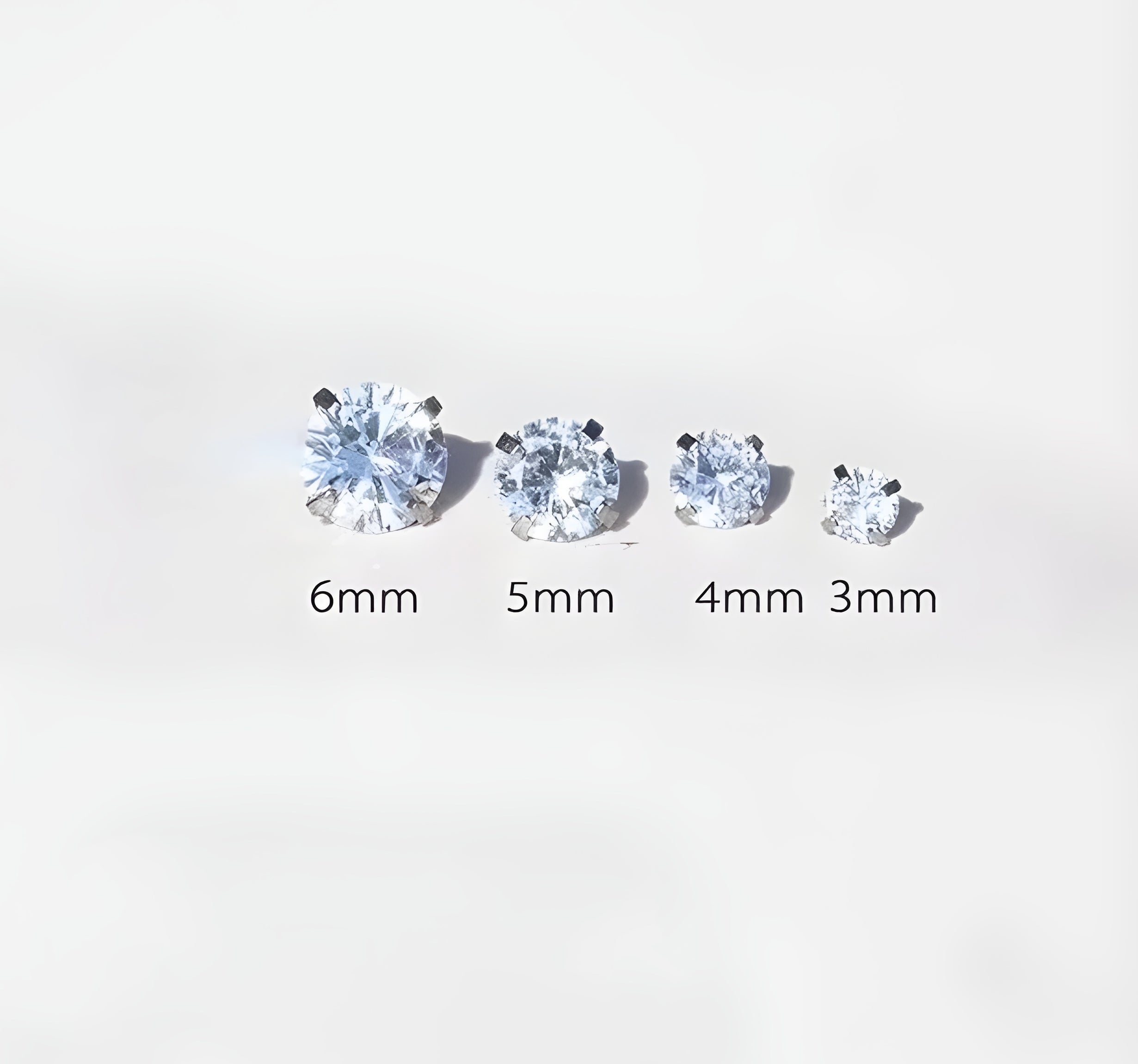 Titanium Brilliant CZ Statement Stud | Unique High-Sparkle Earring