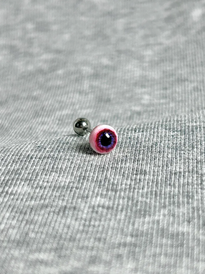 Cthulhu Eye - Bloody Mary Twin Gaze | Ear/Tongue/Lip Stud Barbell