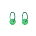 Eastern Aesthetics - Sky Blue Dangle Jade Titanium Earrings - Eastern Aesthetics - Sky Blue Dangle Jade Titanium Earrings - Pair of Green / 8mm by CRUXJEWELRY
