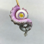 Mystic Star Cthulhu Eye – Purple Tentacle Earrings