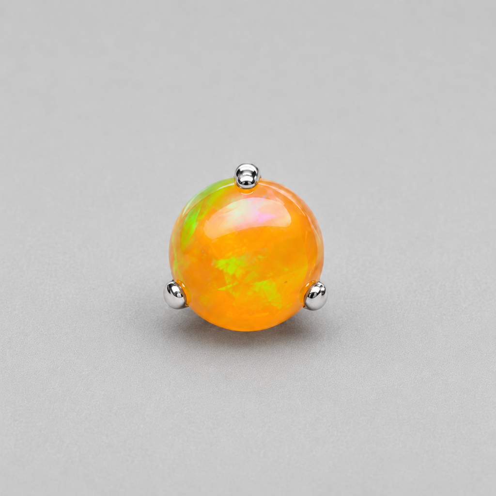 Multicolor Titanium Jelly Opal Piercing Top