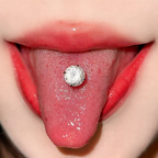 Dazzling Firework Cut 6mm CZ Tongue Ring - Drink-Safe Titanium Barbell