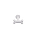 Cute Mini Bone Stainless Steel Internally Threaded Lip Ring - Cute Mini Bone Stainless Steel Internally Threaded Lip Ring - White / 6mm by CRUXJEWELRY