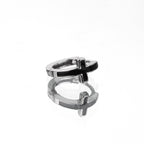 One-Piece Cross Stainless Steel Earrings - One-Piece Cross Stainless Steel Earrings - Single by CRUXJEWELRY