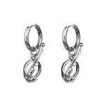 CyberPunk Tulip Pendant Stainless Steel Earrings - CyberPunk Tulip Pendant Stainless Steel Earrings - Set by CRUXJEWELRY
