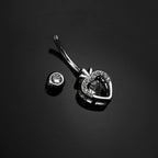 Strawberries S925 Sterling Silver Belly Ring - Strawberries S925 Sterling Silver Belly Ring - 6 mm by CRUXJEWELRY