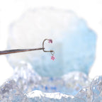 Star CZ Titanium U-Ring - Star CZ Titanium U-Ring - Pink / 8mm by CRUXJEWELRY