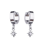 Octagram CZ Stainless Steel Earring - Octagram CZ Stainless Steel Earring - Set by CRUXJEWELRY