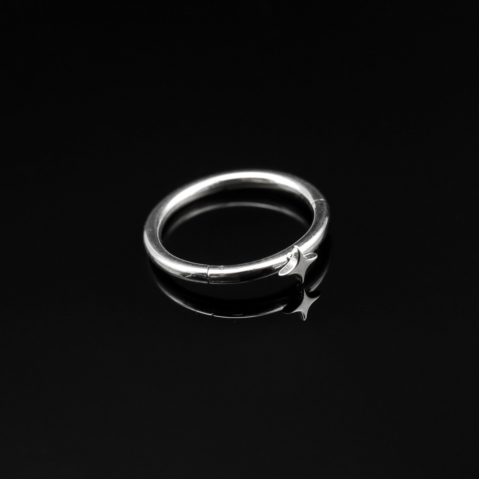 Micro Square Star Clicker Lip Ring - Micro Square Star Clicker Lip Ring - 8mm by CRUXJEWELRY
