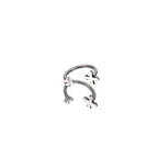 Gothic Cross Internally Threaded Stainless Steel Horseshoe Ring - Gothic Cross Internally Threaded Stainless Steel Horseshoe Ring - 8mm by CRUXJEWELRY