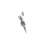 Sliver Dagger Pendant Stainless Steel Ear Studs - Sliver Dagger Pendant Stainless Steel Ear Studs - Single by CRUXJEWELRY