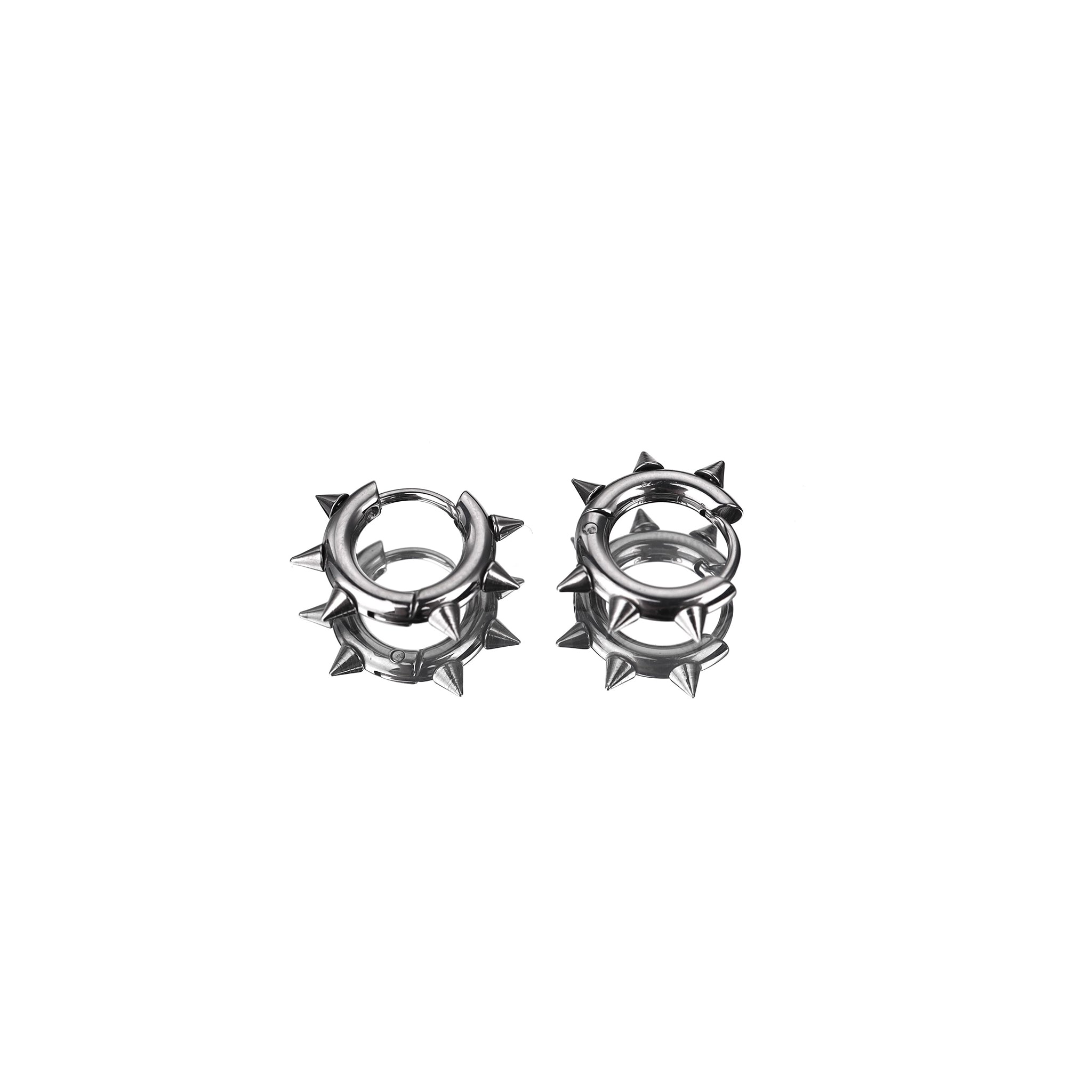 Six Small Spike Stainless Steel Earrings - Six Small Spike Stainless Steel Earrings - Set by CRUXJEWELRY