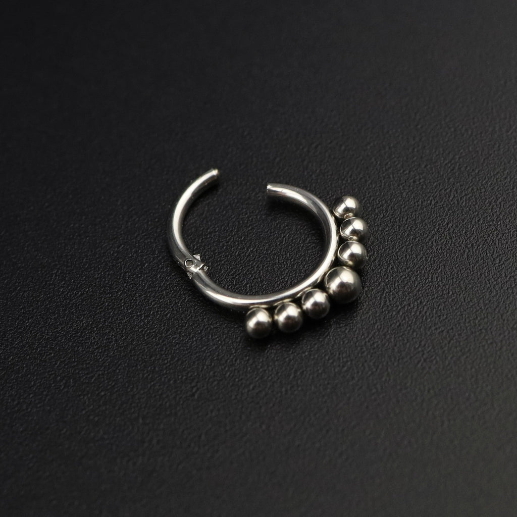 16G Small ball stainless steel Serpent Ring - 16G Small ball stainless steel Serpent Ring - Default Title by CRUXJEWELRY