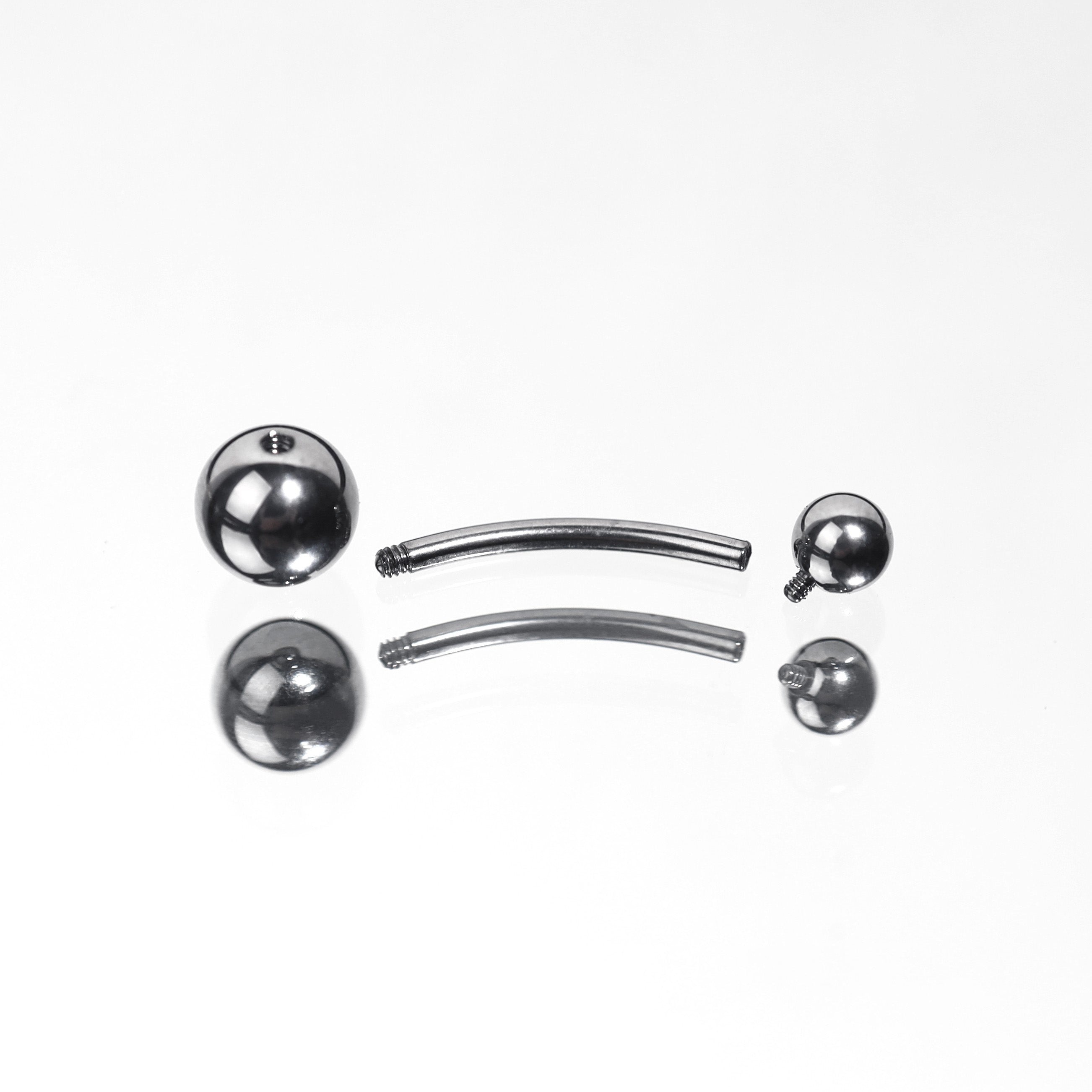 Classic Internally Threaded Titanium Belly Ring - Classic Internally Threaded Titanium Belly Ring - Sliver / 6 mm by CRUXJEWELRY