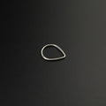 Teardrop Basic stainless steel Segment Hoop - Teardrop Basic stainless steel Segment Hoop - Default Title by CRUXJEWELRY