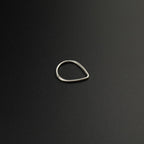 Teardrop Basic stainless steel Segment Hoop - Teardrop Basic stainless steel Segment Hoop - Default Title by CRUXJEWELRY