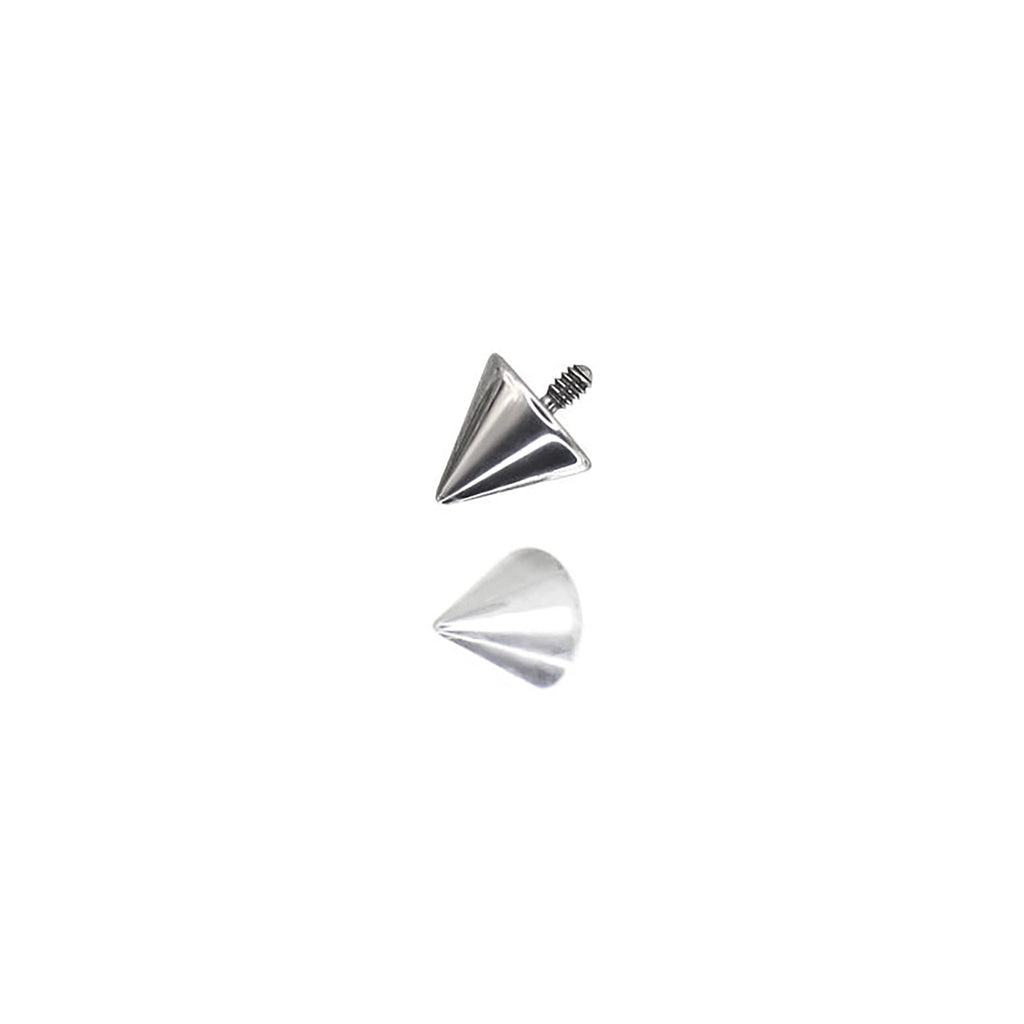 Titanium Internally Threaded Spike Ends Accessories - Titanium Internally Threaded Spike Ends Accessories - 3*3mm by CRUXJEWELRY