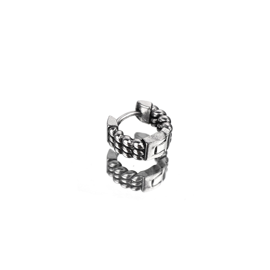 Engraved Rope Knot Stainless Steel Earrings - Engraved Rope Knot Stainless Steel Earrings - Default Title by CRUXJEWELRY