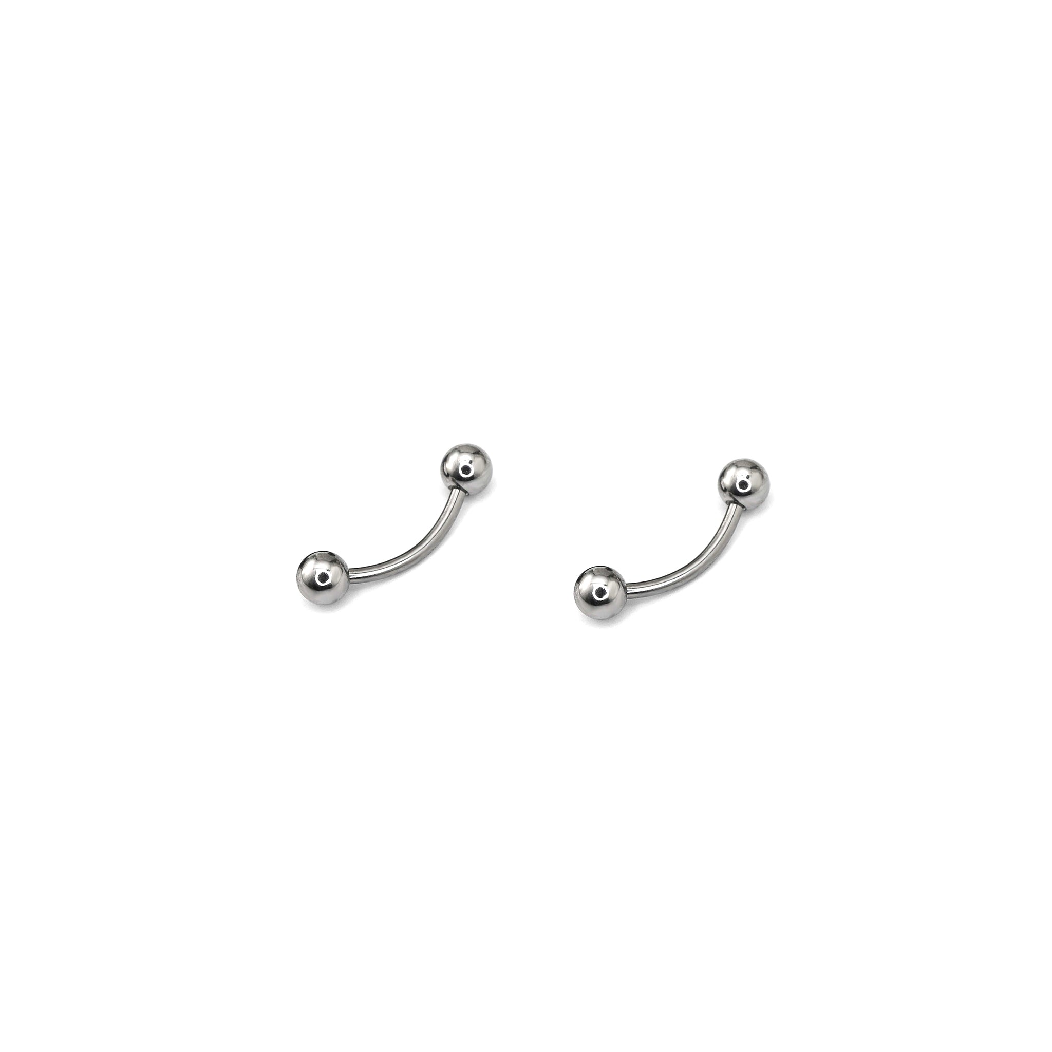 Basic Ball External Thread Stainless Steel Eyebrow Barbell - Basic Ball External Thread Stainless Steel Eyebrow Barbell - Sliver / 6mm by CRUXJEWELRY