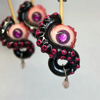 Gothic Heart of the Abyss – Cthulhu Eye Tentacle Earrings