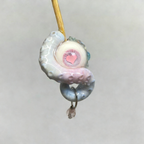 Cthulhu Eye – Heart Detail Octopus Tentacle Earrings in Blue & Pink