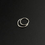 16G Moon stainless steel Segment Hoop - 16G Moon stainless steel Segment Hoop - Default Title by CRUXJEWELRY