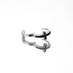 One-Piece Cross Stainless Steel Earrings - One-Piece Cross Stainless Steel Earrings - Single by CRUXJEWELRY