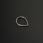 Teardrop Basic stainless steel Segment Hoop - Teardrop Basic stainless steel Segment Hoop - Default Title by CRUXJEWELRY