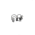 Externally Threaded Dice Stainless Steel Horseshoe Ring - Externally Threaded Dice Stainless Steel Horseshoe Ring - 8mm by CRUXJEWELRY