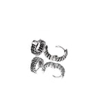 Engraved Rope Knot Stainless Steel Earrings - Engraved Rope Knot Stainless Steel Earrings - Default Title by CRUXJEWELRY