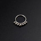 16G Small ball stainless steel Serpent Ring - 16G Small ball stainless steel Serpent Ring - Default Title by CRUXJEWELRY