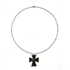 The "Crux" Pendant - Hyper-realistic Eye Cross Necklace | Gothic Occult Jewelry