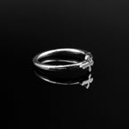 Gothic Cross Stainless Steel Segment Hoop - Gothic Cross Stainless Steel Segment Hoop - 8 mm by CRUXJEWELRY