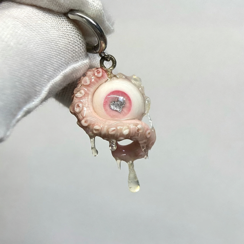 Gothic Heart of the Abyss – Cthulhu Eye Tentacle Earrings - Crux Jewelry product image 2
