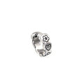 Minimalist Engraved Heart & Flower Stainless Steel Clicker - Minimalist Engraved Heart & Flower Stainless Steel Clicker - Single by CRUXJEWELRY