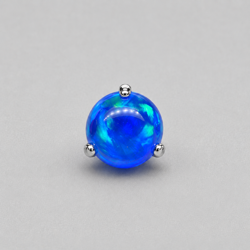 Multicolor Titanium Jelly Opal Piercing Top