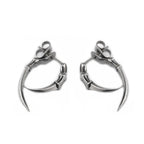 20G Thin Needle Eagle Claw Stainless Steel Ear Studs - 20G Thin Needle Eagle Claw Stainless Steel Ear Studs - Set by CRUXJEWELRY