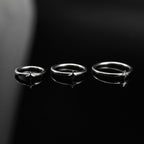 Micro Square Star Clicker Lip Ring - Micro Square Star Clicker Lip Ring - 8mm by CRUXJEWELRY