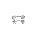 Dice Externally Threaded Stainless Steel EyeBrow Studs - Dice Externally Threaded Stainless Steel EyeBrow Studs - 6mm by CRUXJEWELRY