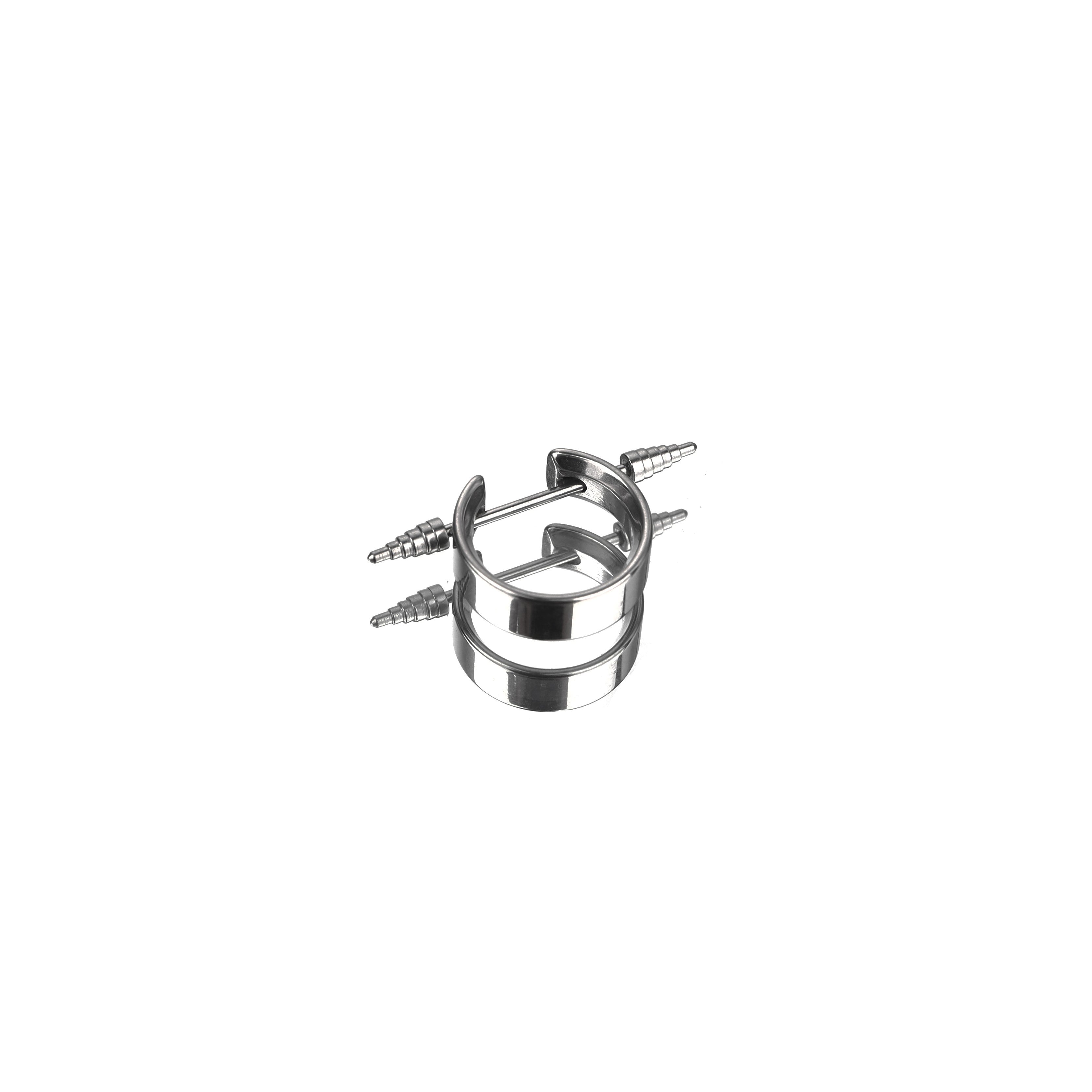 Spike Externally Threaded Stainless Steel Nipple Rings - Spike Externally Threaded Stainless Steel Nipple Rings - Default Title by CRUXJEWELRY