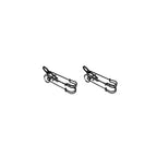 Safety Pin Cross Pendant Stainless Steel Earrings - Safety Pin Cross Pendant Stainless Steel Earrings - Set by CRUXJEWELRY