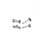 Cute Mini Bone Stainless Steel Internally Threaded Lip Ring - Cute Mini Bone Stainless Steel Internally Threaded Lip Ring - White / 6mm by CRUXJEWELRY