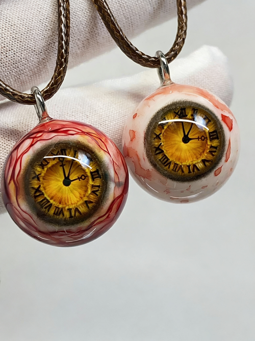 Tokisaki Kurumi Clock Eye Pendant | Date A Live Gothic Anime Jewelry(1PCS) - Crux Jewelry product image 1