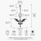Bat Wing Dangle Belly Ring